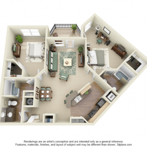 Buford | 2 bed 2 bath | from 1034 square feet