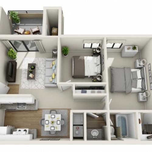 Meadow | 2 bed 1 bath | from 854 square feet