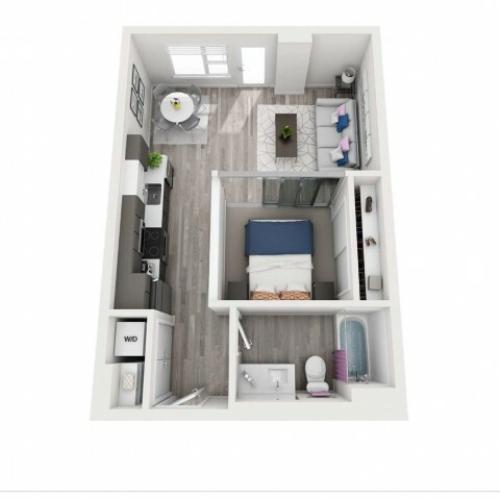 B5 | 1 bed 1 bath | from 529 square feet