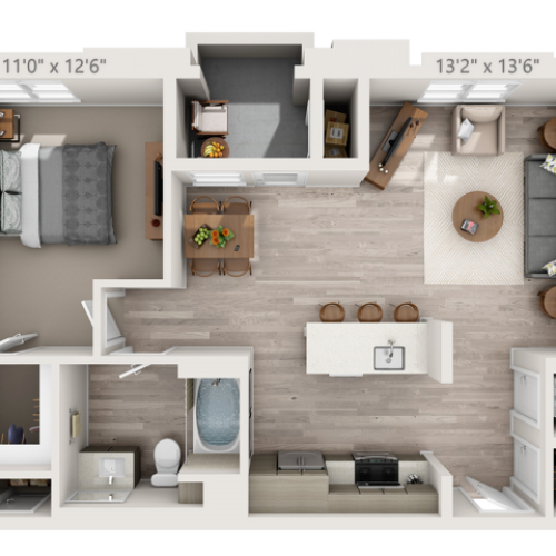A5 | 1 bed 1 bath | from 809 square feet