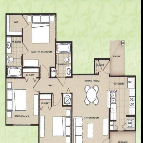 Flamingo Floor Plan sketch