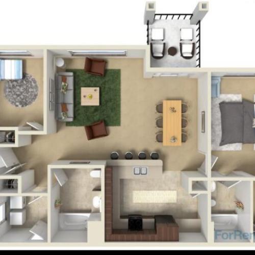 3 X 2 Baneberry and Yellowbell 3 Bed Apartment Bitterroot Lodge