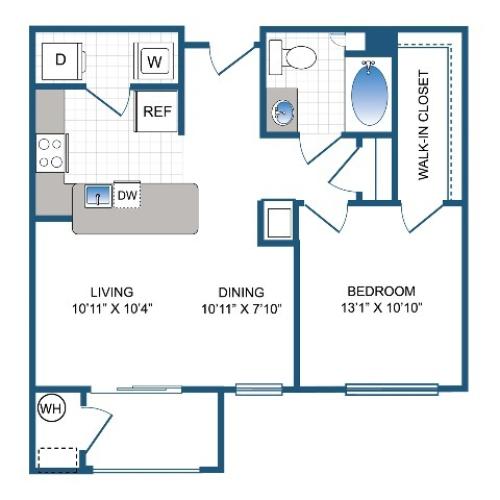 Langhorne | 1 bed 1 bath | 693 sq ft