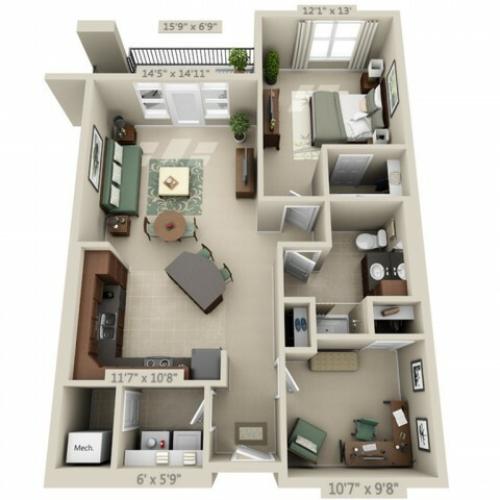 Encore | 1 bed 1 bath | from 1007 square feet