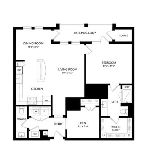 A4G | 1 bed 1 bath | from 996 square feet