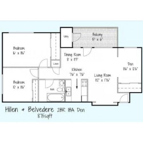 The Key 2 Bed Apartment Hillen & Belvedere
