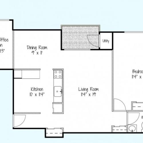 The Patriot 1 Bed Apartment Brenbrook