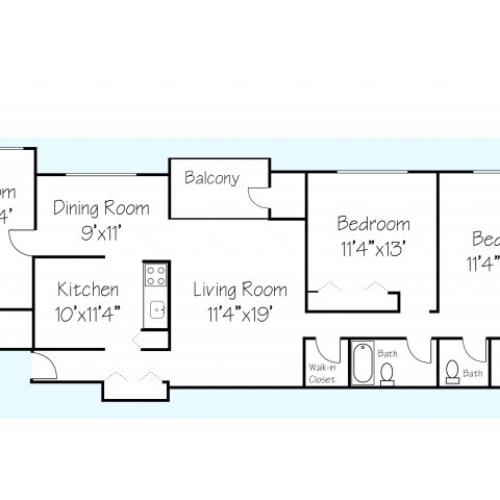 The Patriot 1 Bed Apartment Brenbrook