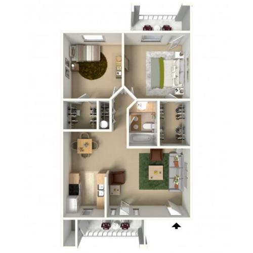 A 1 BR Sm 1 Bed Apartment Lost Creek Apartments