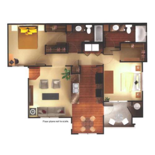 3 Bedroom 2 Bath 3 Bed Apartment Aria on Cave Creek Apartments