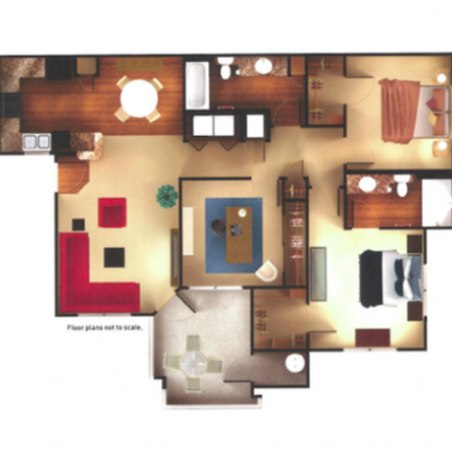 2 Bedroom 2 Bath 2 Bed Apartment Aria on Cave Creek Apartments