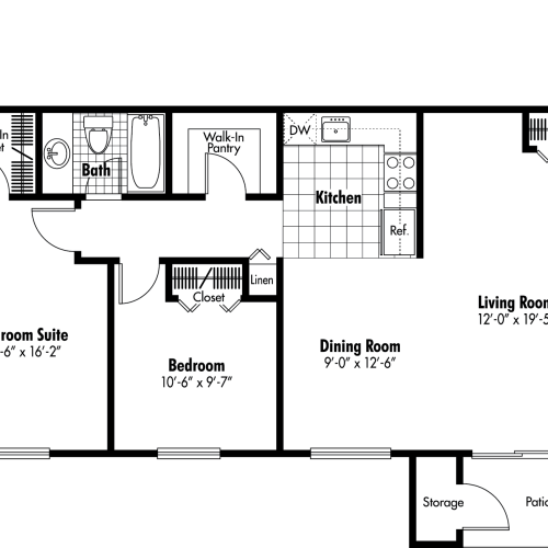 Bedford 1 Bed Apartment Village Manor Apartments