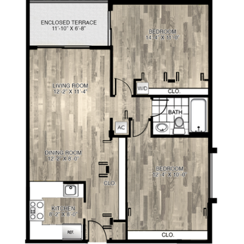 Model A 1 Bed Apartment Aventura Harbor Apartments
