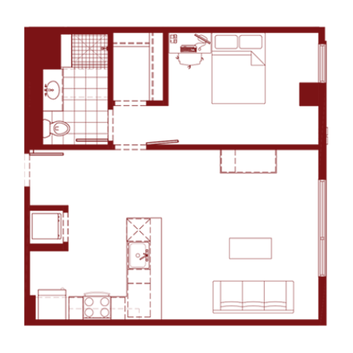 5x5 B 5 Bed Apartment Yugo Tucson Campus Student Housing