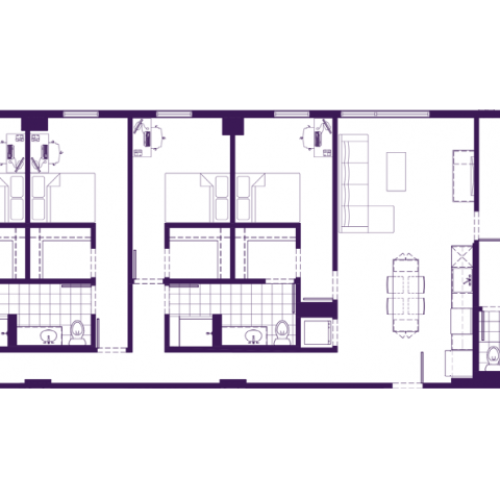 5x5 B 5 Bed Apartment Yugo Tucson Campus Student Housing