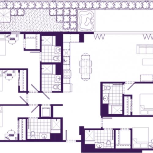 5x5 B 5 Bed Apartment Yugo Tucson Campus Student Housing