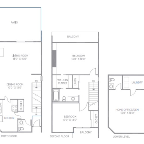 Two Bedroom Townhome