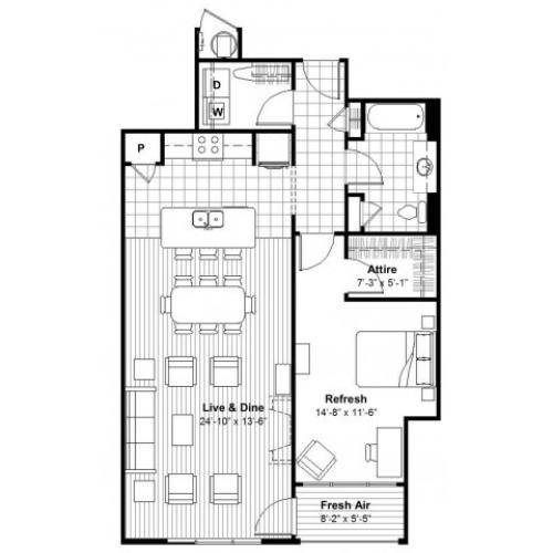 2 BR 2 Bed Apartment Luxe at Union Hill