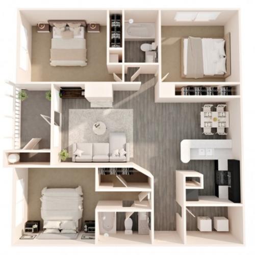 Camden 2 Bed Apartment Advenir at Adams Farm