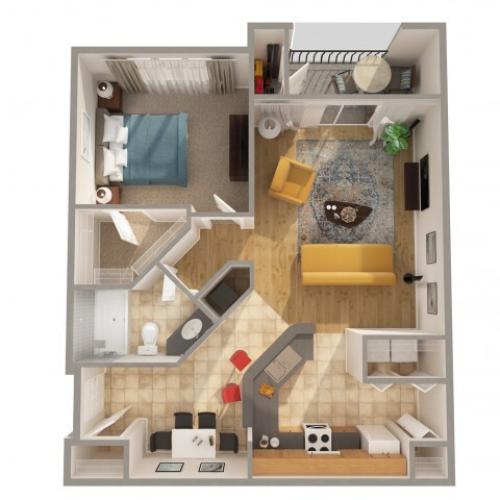 Two Bedroom 2 Bed Apartment Lymestone Ranch