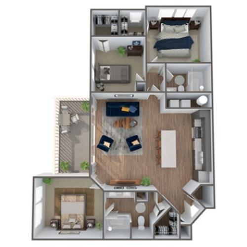 Tangerine 2 Bed Apartment Advenir at Castle Hill