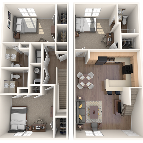 4x4 TH 4 Bed Apartment Wildwood Lubbock