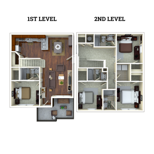 Lumpkin 4x4 | 4 Bed Apartment | Cottages at Tucson