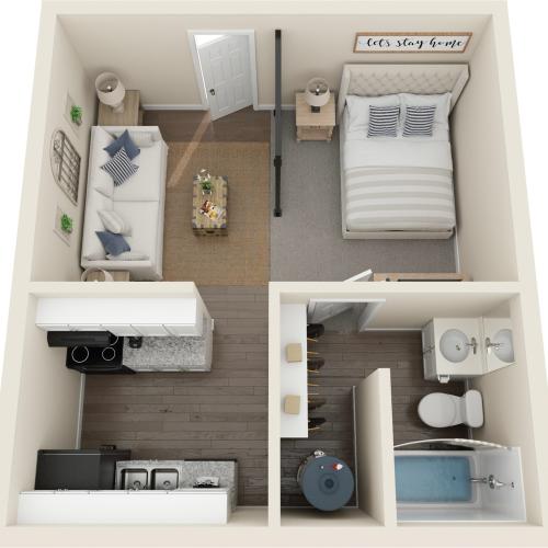 studio 3d floor plan