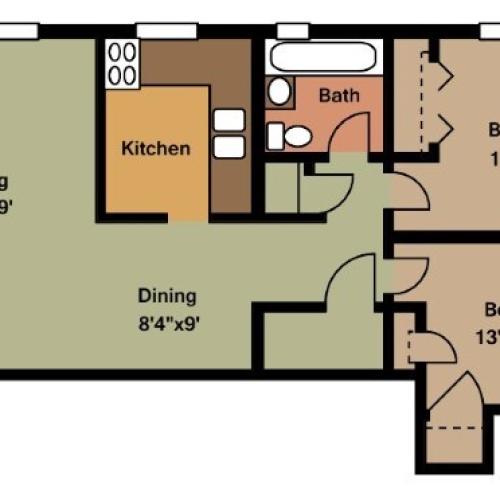 1 Bedroom 1 Bed Apartment Dorchester Apartments