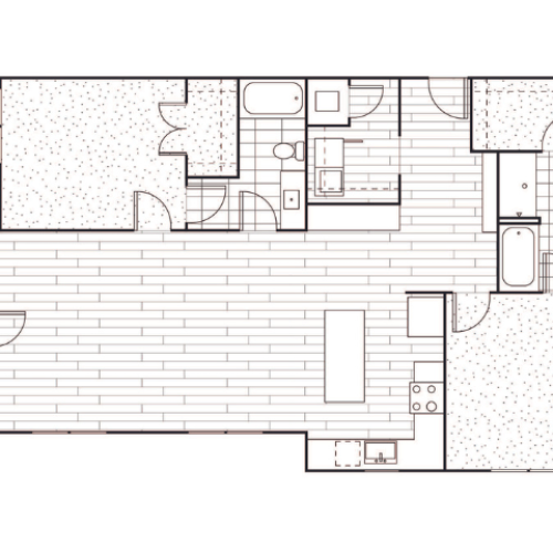 C1 2 Bed Apartment Wheatfield Village