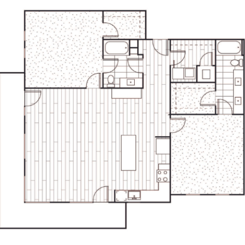 C1 2 Bed Apartment Wheatfield Village