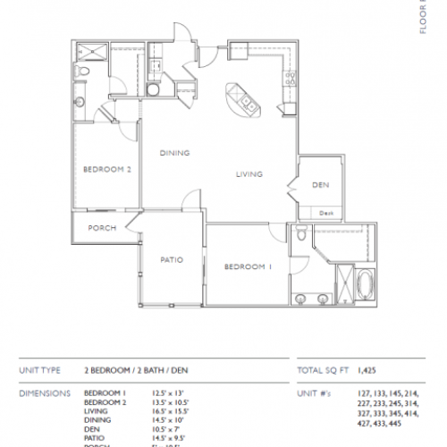 1 Bed / 1 Bath Apartment in Leawood KS Mission 106 A1