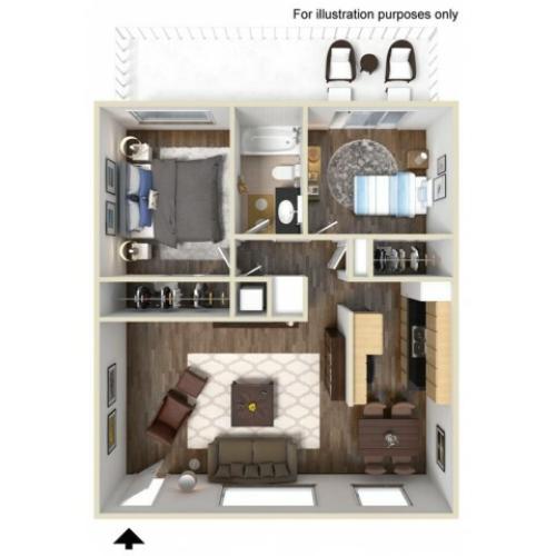 Cambridge 2x1 Floor Plan
