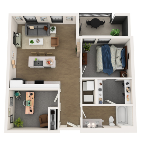 One Bedroom One Bathroom Garden Style Apartment Home 