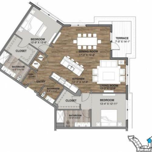 Two Bedroom - Penthouse I