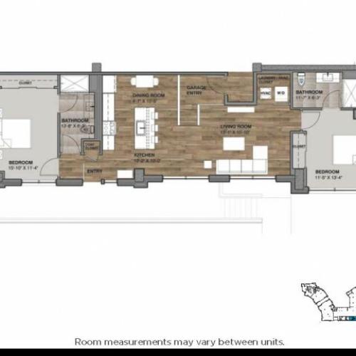 Two Bedroom: Unit A