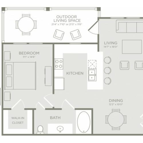 Floor Plan 3 | Apt In Conroe TX | The Towers Woodland