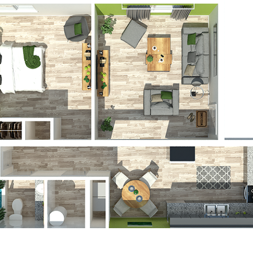 One Bedroom | One Bathroom