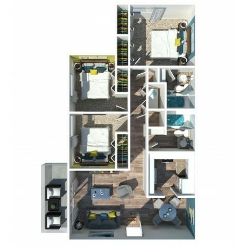3 Bedroom Garden