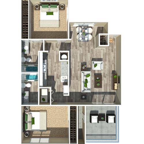 2 Bedroom 1049