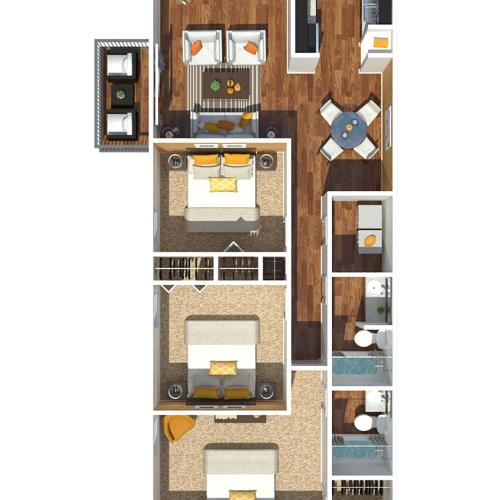 3 Bedroom 1180