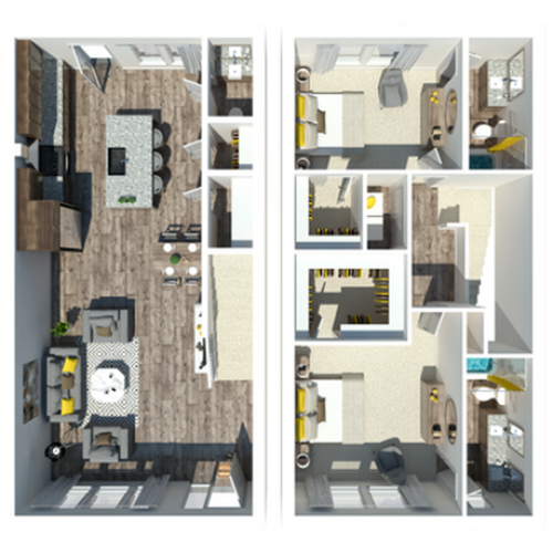2 Bedroom Townhome