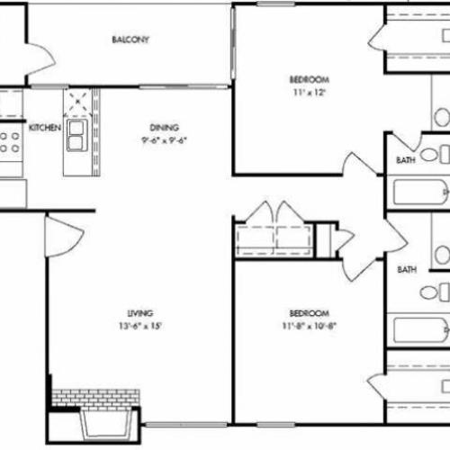 A1 1 Bed Apartment Raintree Apartments