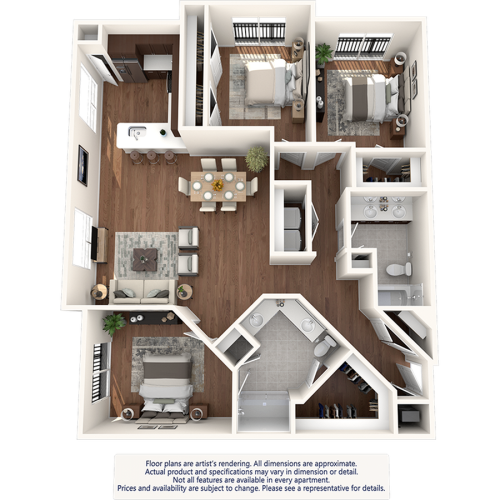 Floor Plan Domain West | Houston Apartments