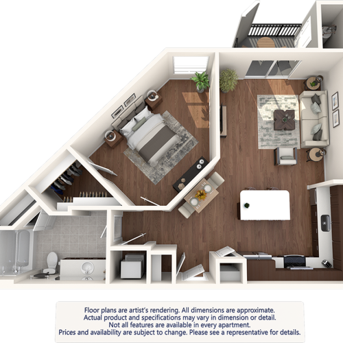 Floor Plan Domain West | Houston Apartments
