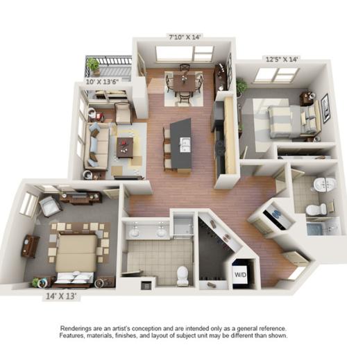 Twilight | 2 bed 2 bath