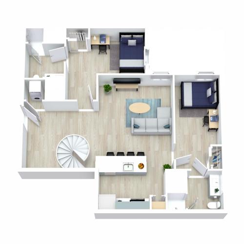 All units are fully furnished and include a full-size washer & dryer. Rental rate includes: High Speed Internet, Water, Sewer & Trash.
