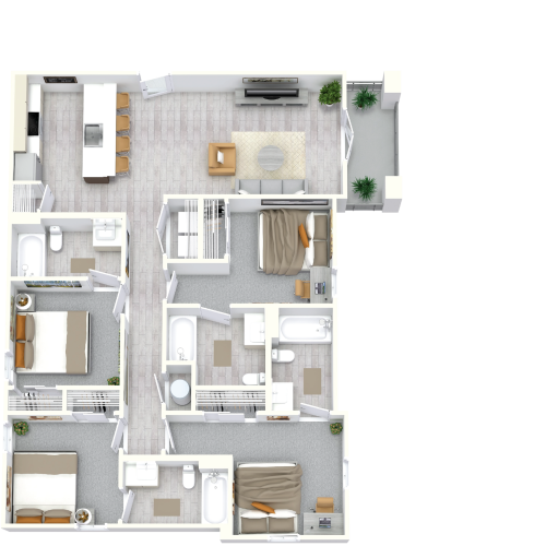 4 Bedroom Apartment in Louisville