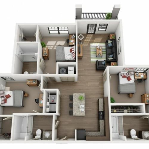3x3 Floor Plans