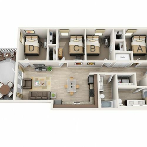4 Bedroom B